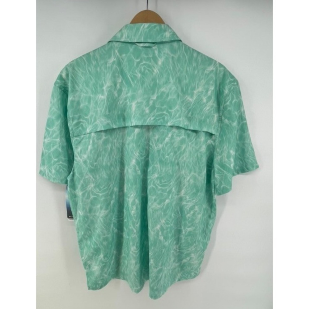 Silver Bait Shirt Mens Size L Fishing Vented Hiking Zip Pockets Mesh‎ UPF 50+ - Picture 8 of 13